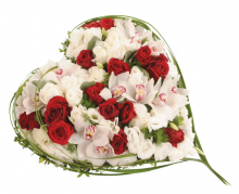 Composition florale pour deuil à Gréasque